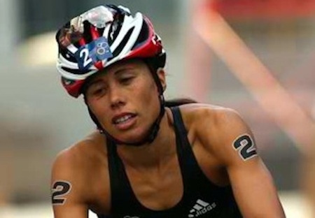 Andrea Hewitt recovering from a bike crash that happened days before the Barfoot & Thompson ITU World Triathlon event in Auckland. 